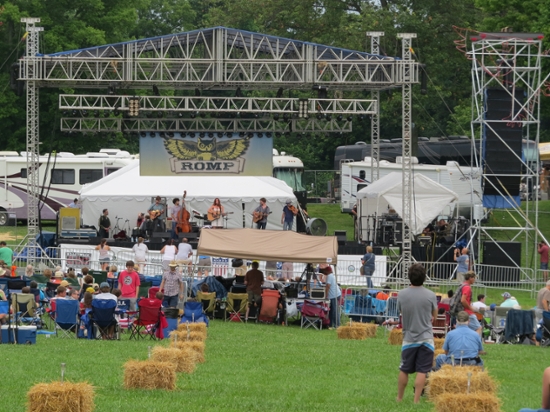 Music stage at ROMP.